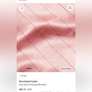 New with tag! ✅Nonchalant Pink Satin skirt